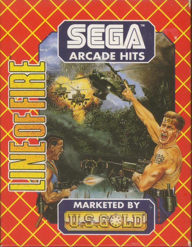 Line of Fire box art for Atari ST